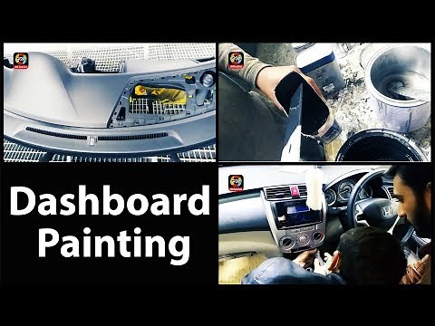 Dashboard Paint of Honda City / How to paint car dashboard / dashboard paint Process