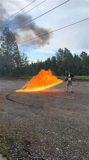 Homemade Flamethrower Test