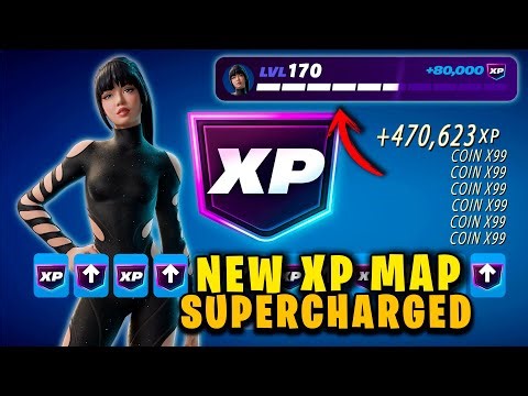 NEW XP MAP 😱 LEVEL UP to 100 SUPER FAST 💥 FORTNITE SUPERCHARGED XP CHAPTER 7
