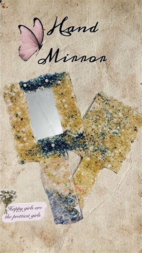 Hand Mirror 🪞#youtubeshorts #diy #homedecor #shortvideo #shorts