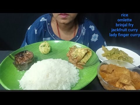Eating show|bhat,begun bhaja,achorer torkari, omlette|Foodie Ruby|asmr|,mukbang|bigbites