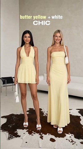 How to style butter yellow | Would you choose white or light blue? 🤍🩵