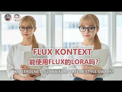 Flux kontext 也能用 LoRA？实测效果炸裂！背景不变，人物风格一键切换|Combine Flux kontext + LoRA for Perfect Style Swaps!
