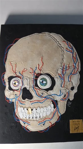 Prospective Flow on Instagram: "Panatomy No.172 “Kidokuro” by @mutsu_by_pf 💀 Mutsu’s latest art piece is now finished, and the final result is clean and beautiful! Happy Monday🍀 #prospectiveflow #mutsubypf #panatomy #art #patchwork"