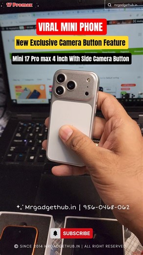 Mini 17 Pro max | Smallest mini phone With Side Camera Button |