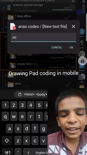 @superkids_learning on Instagram: "coding drawing app in mobile #coding #drawingapp #dsa #mobilecosing #codingmobile"