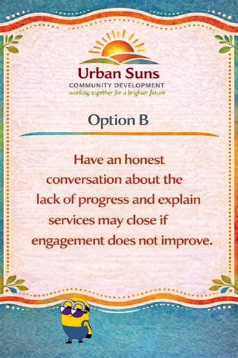 Case Management and noncompliance. How would you move forward? #casemanagement #urbansuns #NWI