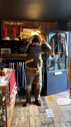 Salvage & Sawdust Co. on Instagram: "The B3 jacket, or “Bomber Type 3,” was developed for high-altitude US bomber crews during World War II to provide protection from extreme cold. Standardized in 1934, it features a sheepskin exterior for durability and a thick shearling wool lining for superior insulation, a design inspired by the earlier British ‘Irvin’ flying jacket. This is an 1960’s Original US Airforce B-3 Heavy Leather Shearling Flight Jacket, perfect for the winter weather! . . . . #b3j