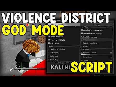 [🔥NEW] Violence District OP Script Auto Farm, God Mode And Instant Escape - Roblox 2025
