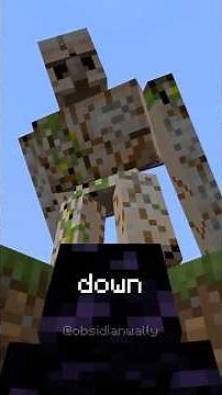 HOW TO DEFEAT GOLEMS THE CORRECT WAY #minecraft #minecraftguide #minecraftbeauty