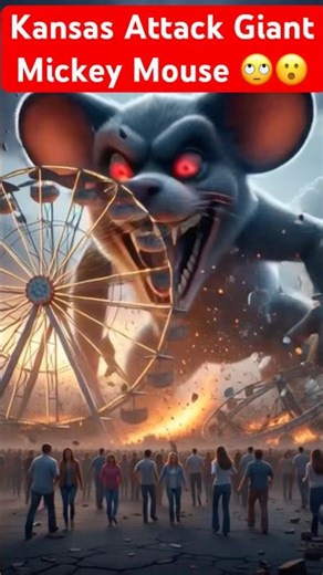 Kansas Hulk VS Giant Mickey Mouse-Hulk Saves the City! 🙄😮 #hulk #viral #trending #youtubeshorts