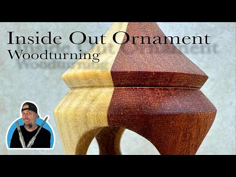 Inside out ornament Woodturning