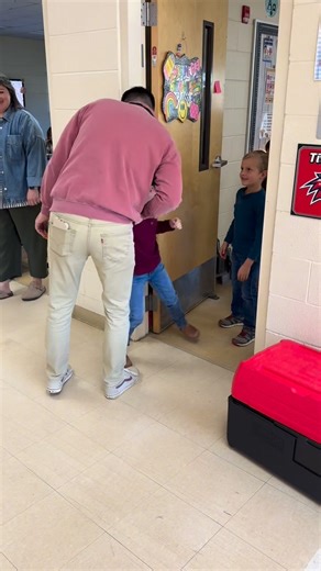 6.2K views · 97 reactions | When Mr. Eckstein does his morning rounds, Mrs. Tidwell’s class said, “We’ve got something special for you!”  The official handshake has been unlocked! | Redland Elementary School | Facebook
