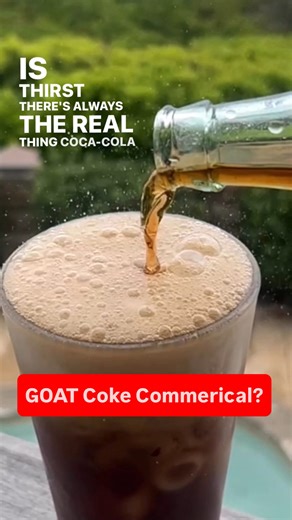 Kevin Clancy on Instagram: "The GOAT drink. The GOAT jingle. And if you watch till the very end this would legitimately be the GOAT coke commercial."