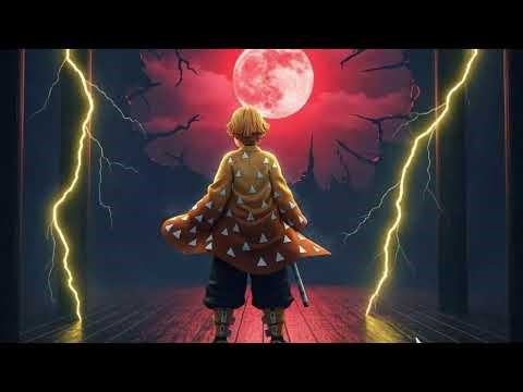 🌙 Thunderstorm Night 🌩️ | Zenitsu Full Power LIVE ⚡🔥4