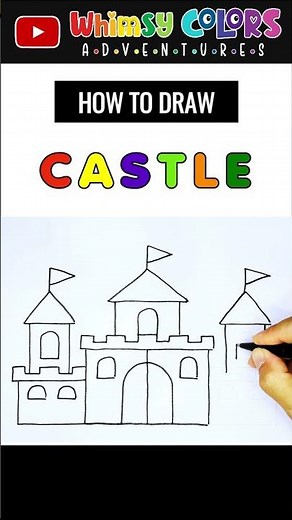 How to Draw a Castle for Beginners | Step-by-Step Easy Drawing Tutorials