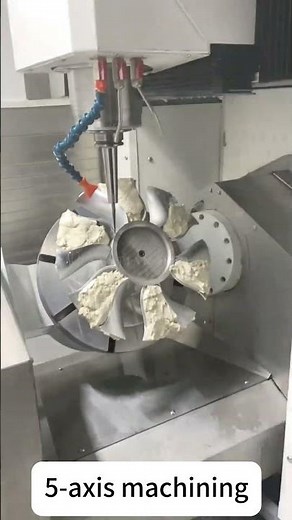 Different Five axis impeller machining