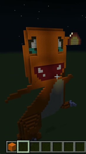 🧱 Turning Minecraft into Pokémon – Charmander Build!