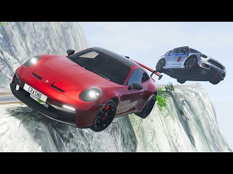 Cliff Drops Car Crashes 😂 #29 - BeamNG Drive | CRASHdriven