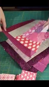 Log Cabin Quilt Block Technique for Any Skill Level #patchwork #tutorial