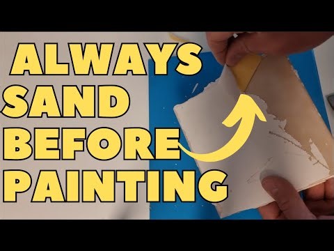 Do you need to sand Tiles before Painting?