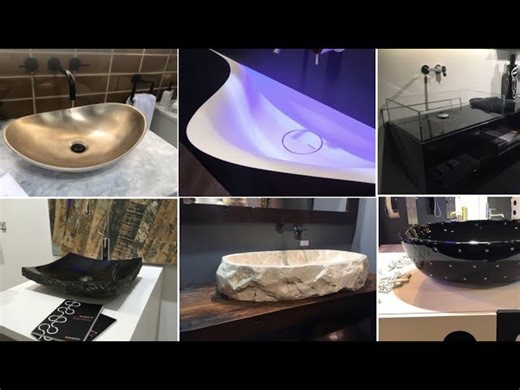 Skip the white porcelain and pick a stunning bathroom sink design instead