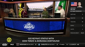 35 reactions | “Every time [Edin Terzić] had the opportunity to play Gio Reyna, he hasn’t.” @susannahcollins, @Nicocantor1, @CharlieDavies9, and @NotAlexis discuss Gio Reyna’s playing time with Dortmund.  | CBS Sports Golazo | Facebook