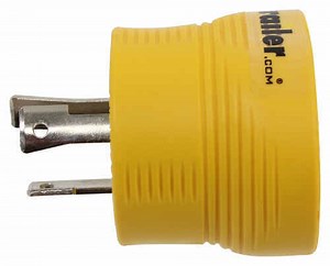 Camco Power Grip Generator Plug Adapter for RV Power Cord - 30 Amps - 3 Prong Twist Lock Camco Gener