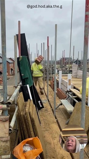 Bricks Moved Manually Via Hod Carrier #brickwork #construction