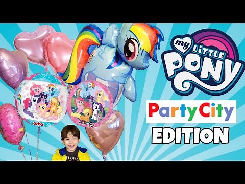 Balloon Shopping at PARTY CITY My Little Pony Edition - Rainbow Dash Balloon Easter EGGS 2019