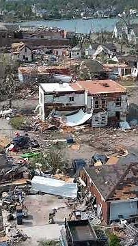 Menasha tornado: Drone footage above devastation in Wisconsin