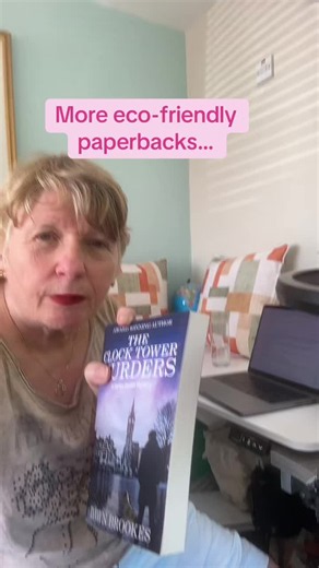 KDP have introduced eco-friendly groundwood paper for print on demand paperbacks. This makes me as a mystery author very happy.😇