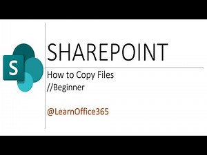 How to Copy Files with Sharepoint - Quick Tutorial!