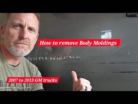 How to Remove Body Molding Chevy Avalanche, Silverado, GMC Sierra, Yukon! 2007 to 2013 GM!