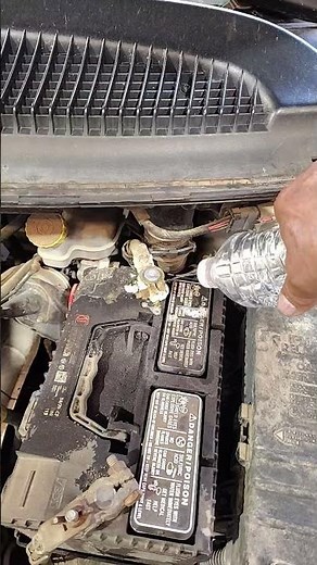 how to clean a corroded battery cable