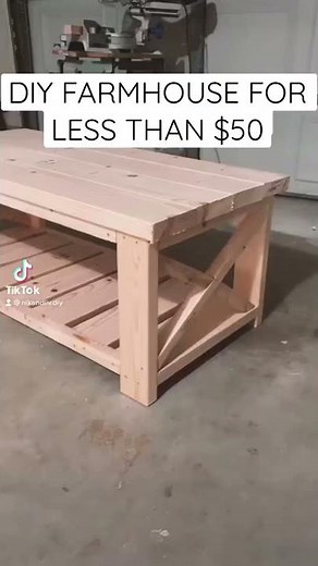 Easy $50 DIY coffee Table! #diy #build #doityourself