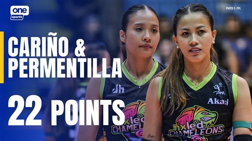 PERFECT BLEND OF COLORS 🦎 Team captain Chiara Permentilla and EJ Cariño power the Nxled Chameleons with a combined 22 points in their clash against the Petro Gazz Angels at the 2025 PVL on Tour! #PVL2025 #TheHeartOfVolleyball #PVLonTour | One Sports