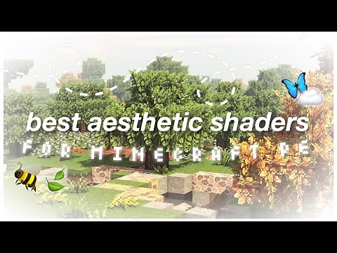 top 5 aesthetic shaders (no lag) for minecraft pe 1.16/1.17! ✨🍃 simple, minimal, soft
