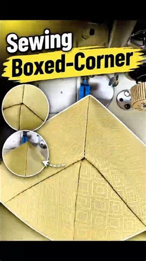 Sewing a Perfect Boxed Corner for Mattress Covers #sewing #shorts