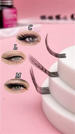 L, M, C Curl: YY Lashes for Every Eye Shape