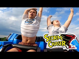 Riding one of the Most Aggressive Coasters in the World! Storm Chaser at Kentucky Kingdom!