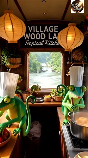 Magical Chameleon Color-Changing Train Journey 🚂🦎 | VILLAGE WOOD LAB #ChameleonTrain#MagicalTrain