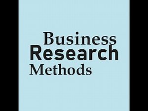 MBA Crash Course on Business Research Methods and Design