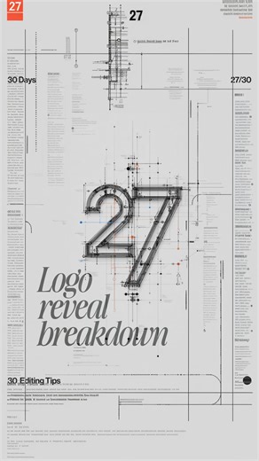 The Clips Academy on Instagram: "Logo Reveal Breakdown ✨ Step-by-step look at how a simple mark turns into a stunning intro perfect for brands, reels, and YouTube openers. #AfterEffects #LogoReveal #MotionDesign #BrandIntro #AEtips #AnimationBreakdown #MotionGraphics #DesignHacks #ContentCreation #ClipsAcademy"