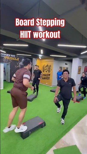 Board Stepping HIIT – Quick Fat Burn Workout🔥#sports #hiitworkout