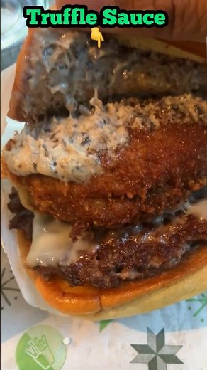 Shake Shack’s Black Truffle Shack Stack Burger & Truffle Fries Review! (Limited time menu item)🍄‍🟫