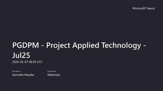 PGDPM - Project Applied Technology - Jul25 2026-02-07 06:59:25