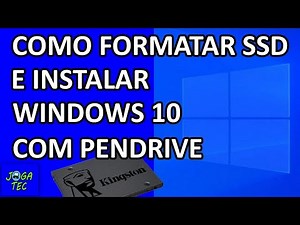 Como formatar SSD e instalar windows 10 Muito Fácil!