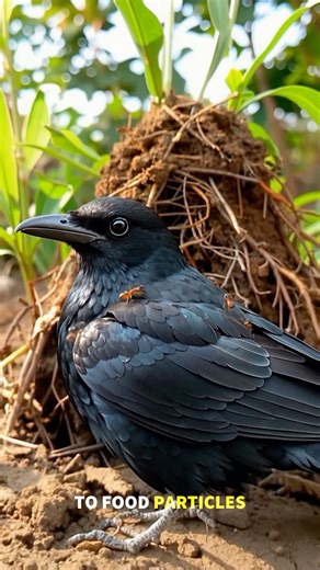 🪶 Crow Anting: Nature’s Secret Spa Therapy! 🐜🖤 Crows use ants to clean and heal their feathers — a natural detox you’ve never seen before! #NatureFacts #CrowAnting #WildlifeWonder | Facts that will blow your mind