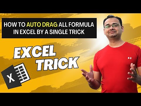 ✅ Excel Trick - How to Auto Drag All Formula in Excel by a Single Trick